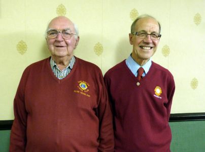 Dave Nicholson left and Ian Barnes - 80 years service